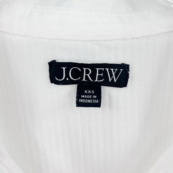 J Crew Cap-Sleeve Tunic Cover-Up Dress Soft Gauze White V-Neck Womens Sz XXS - Picture 6 of 12